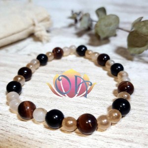 PULSEIRA ANCESTRAL COM TURMALINAS - ALQUIMIA MARROM PULSEIRA ANCESTRAL COM TURMALINAS - ALQUIMIA MARROM